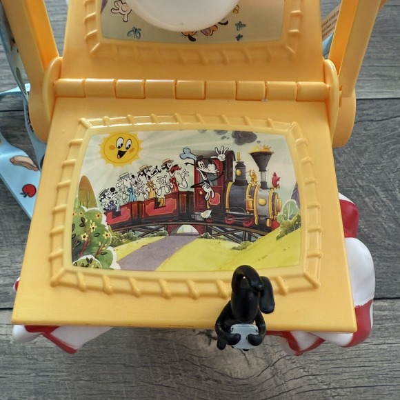 Disney Parks Mickey Mouse Runaway Railway Toon Town Picnic Basket Popcorn Bucket - Picture 5 of 14